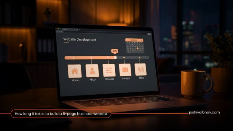 How long it takes to build a 5-page business website