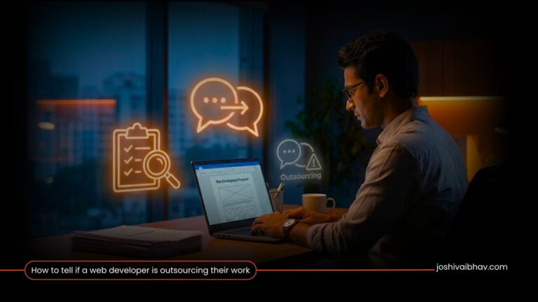 How to tell if a web developer is outsourcing their work