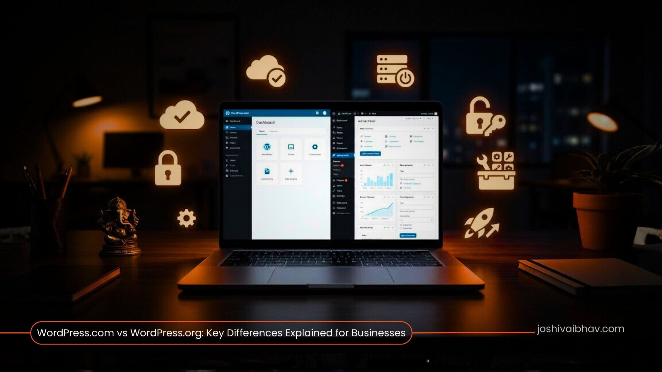 Difference between WordPress.com and WordPress.org explained visually